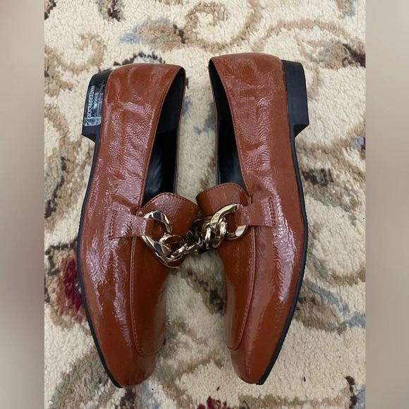 Blondo Sonny Brown Leather Waterproof Loafers Size 7.5 - Picture 4 of 9